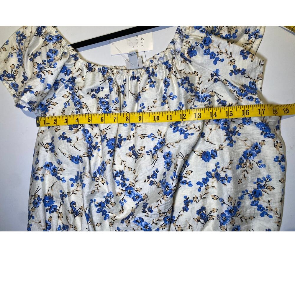 NWT - A New Day Women's XL Floral Off-Shoulder Blouse - Picture 6 of 10